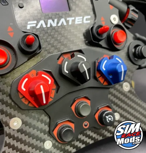 Customised Rotary Knobs (pack of 3) - Fanatec Formula