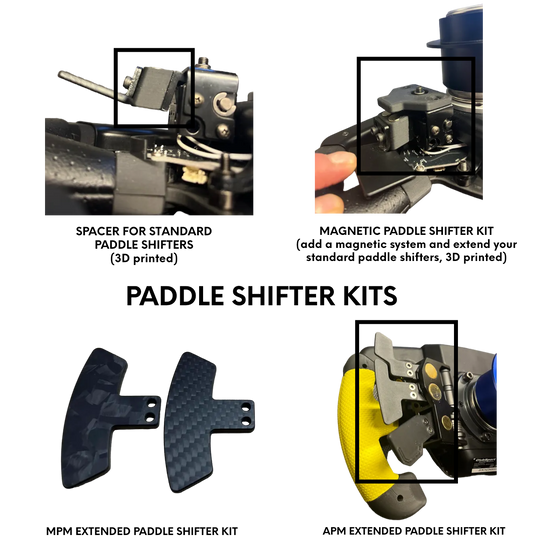 Fanatec Formula - Extended Paddle Shifter Kits (10mm longer)